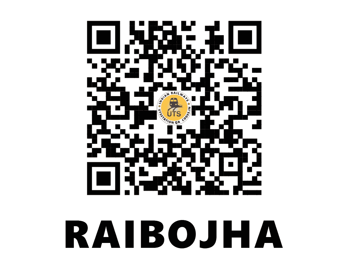 UTS QR Code for RAIBOJHA - RBJ (NE - UTTAR PRADESH)